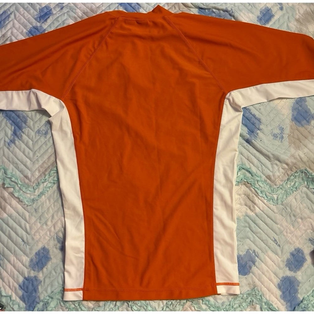 NEW Kanu Surf Men's Orange Short Sleeve Rash Guard Sun Protection, UPF 50+, L - Picture 5 of 5